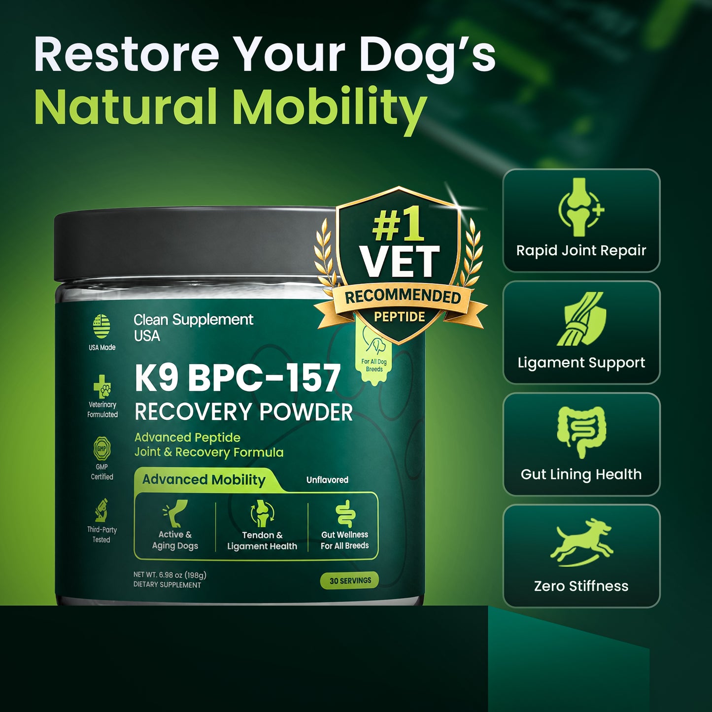 BPC-157 Complete Recovery Complex 99.98% Purity