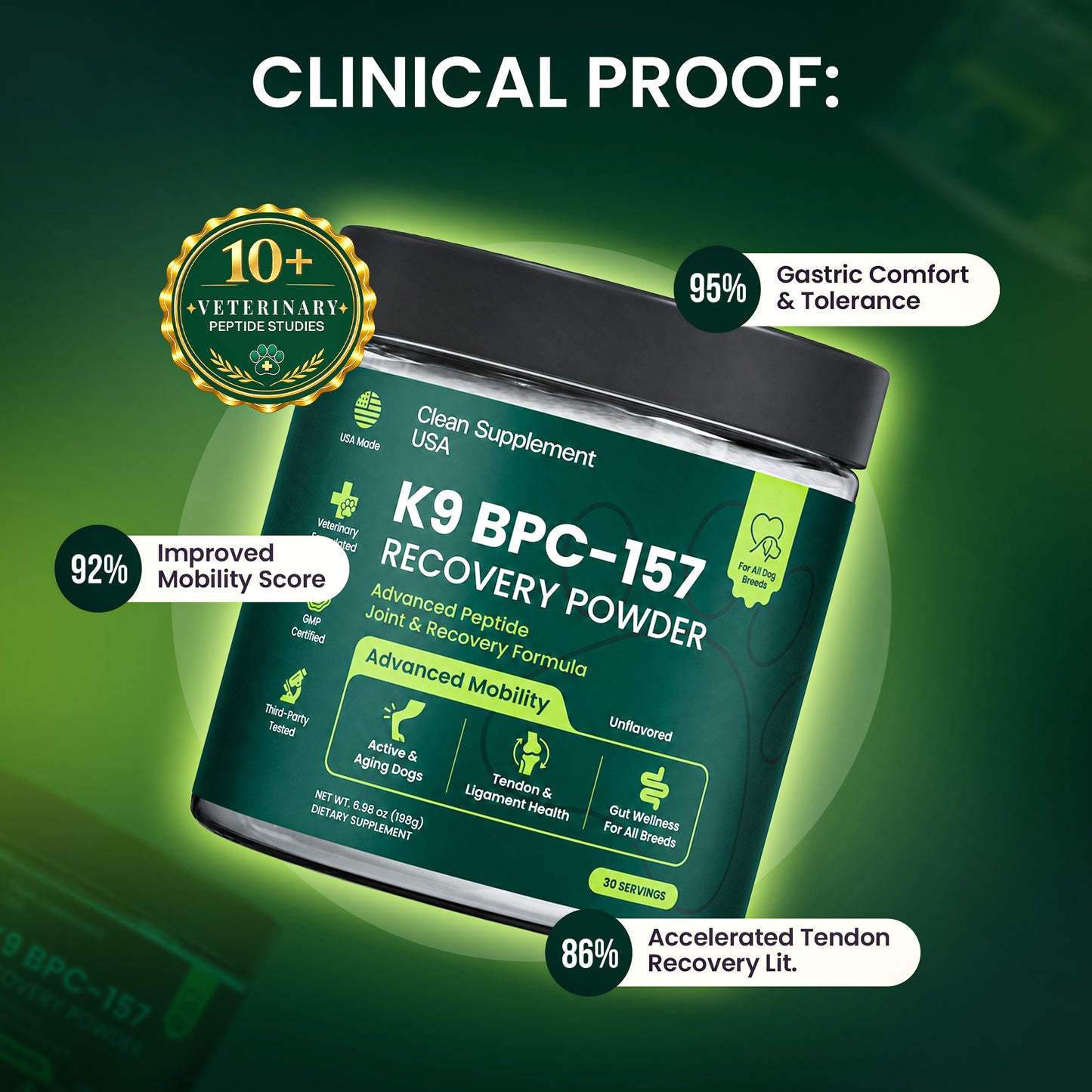 BPC-157 Complete Recovery Complex 99.98% Purity