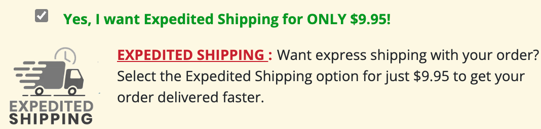 Expedited Shipping