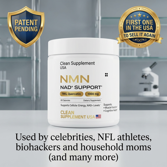 NMN Supplement, Quercetin, TMG, Resveratrol – Supports Cellular Energy & NAD+ Levels